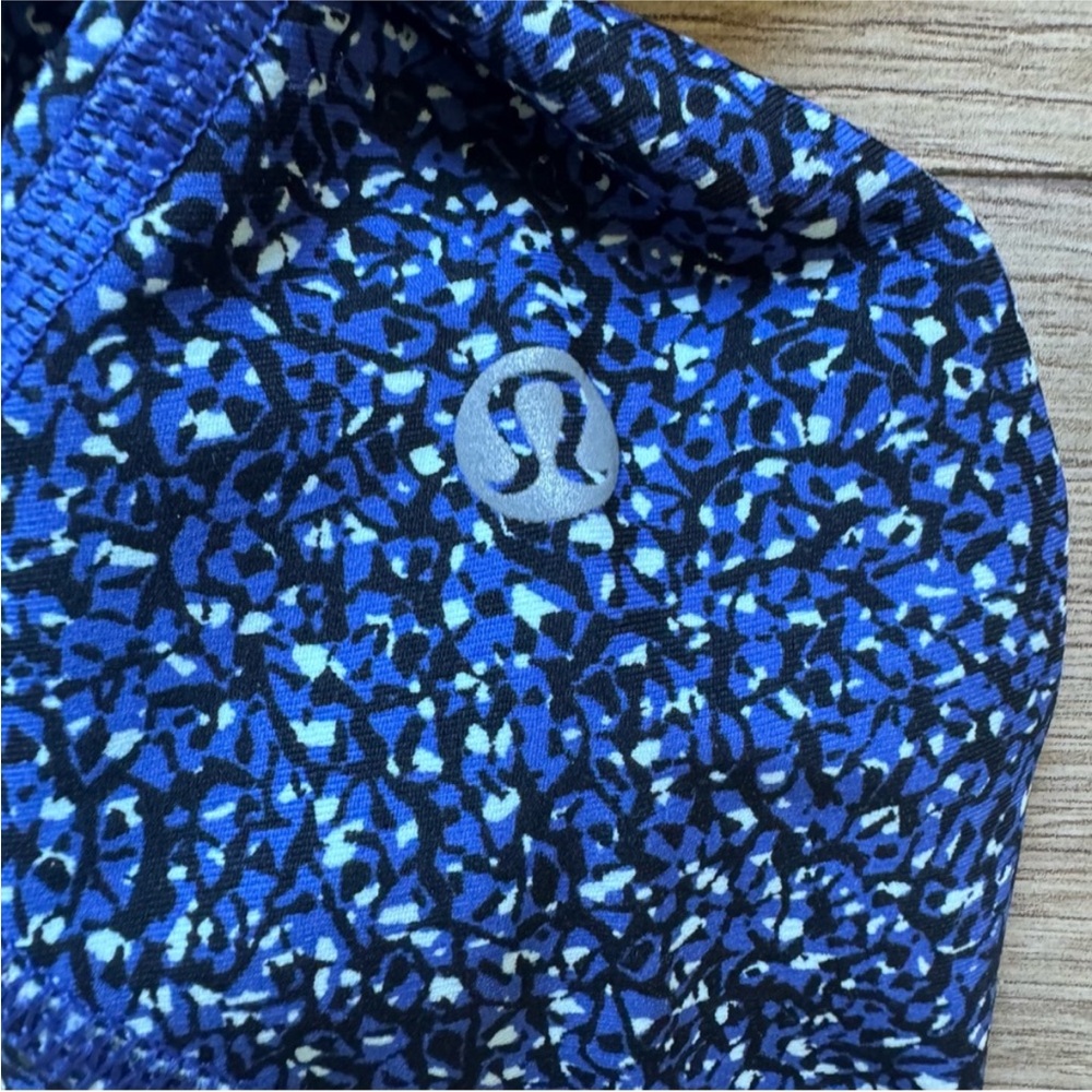 Lululemon Tight Stuff Tight Simply Shadow Wrap Sapphire Blue Black 6 - Picture 6 of 7